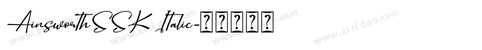 AinsworthSSK Italic字体转换
